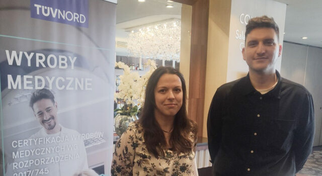 Izabela Chodara and Maciej Dubowik at TUV Nord Conference